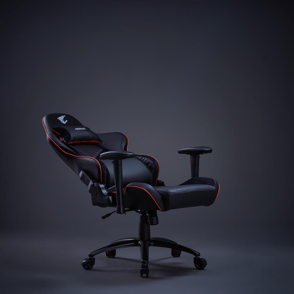 Геймърски стол Gigabyte Aorus AGC310, Черно и Оранжево-photo 4