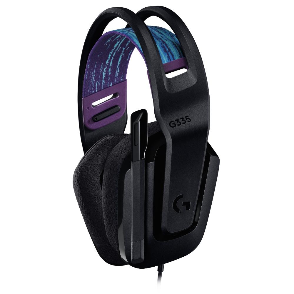 Геймърски слушалки Logitech G335, Микрофон, Черни-photo 1