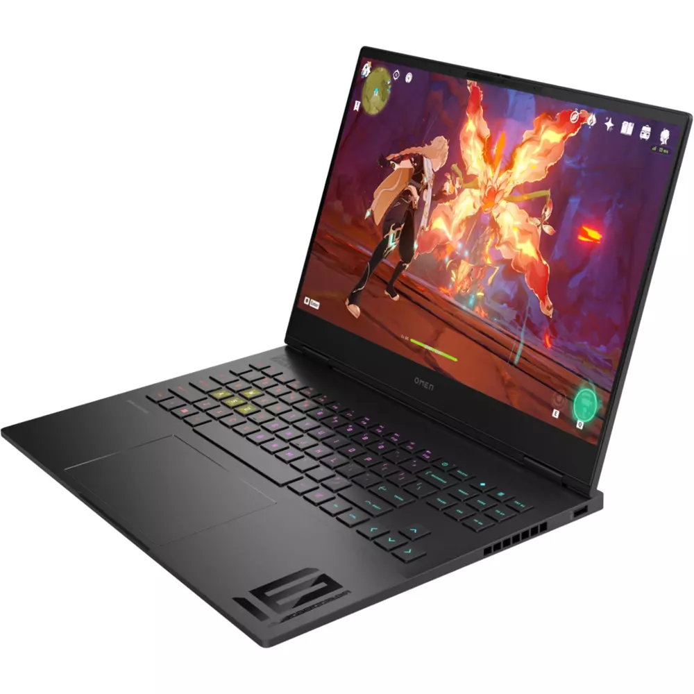 Лаптоп, HP Omen 16-u1023nn 9Z8L7EA Shadow Black, Core i7-14700HX(2.1Ghz, up to 5.5GH/33MB/20C), 16" WUXGA AG IPS 400nits 165Hz, 16GB 5600Mhz 2DIMM, 2TB PCIe SSD, NVIDIA GeForce RTX 4050 6GB FREE DOS, 9Z8L7EA-photo 2