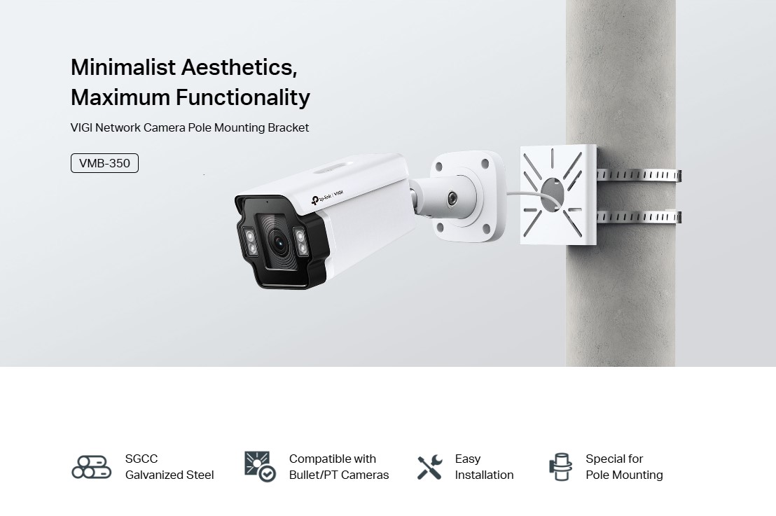 Скоба за монтаж на стълб за мрежова камера TP-Link VIGI VMB-350-photo 5