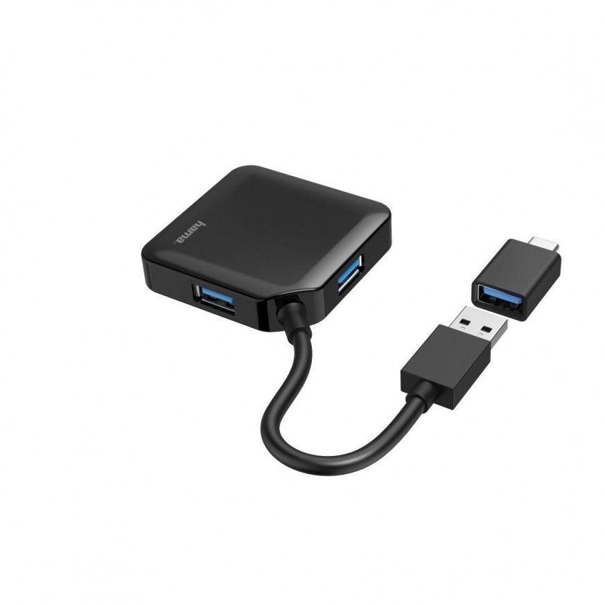 USB 3.0 HUB /4 P+1 USB-C ADAPT-photo 1