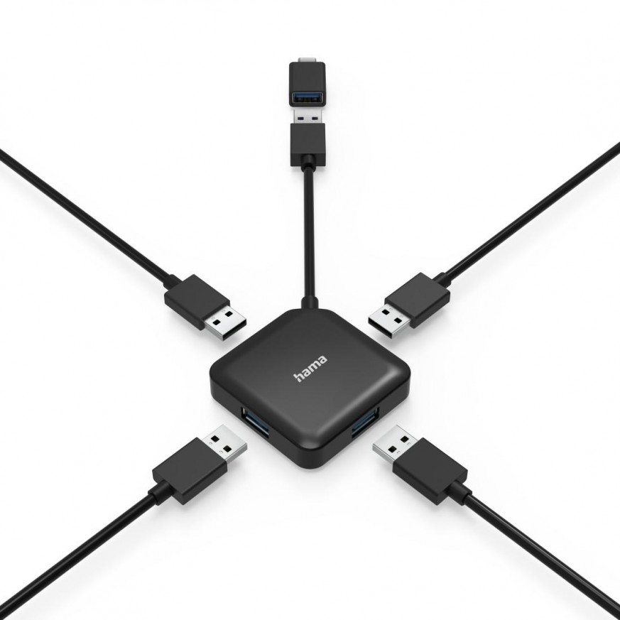 USB 3.0 HUB /4 P+1 USB-C ADAPT-photo 2
