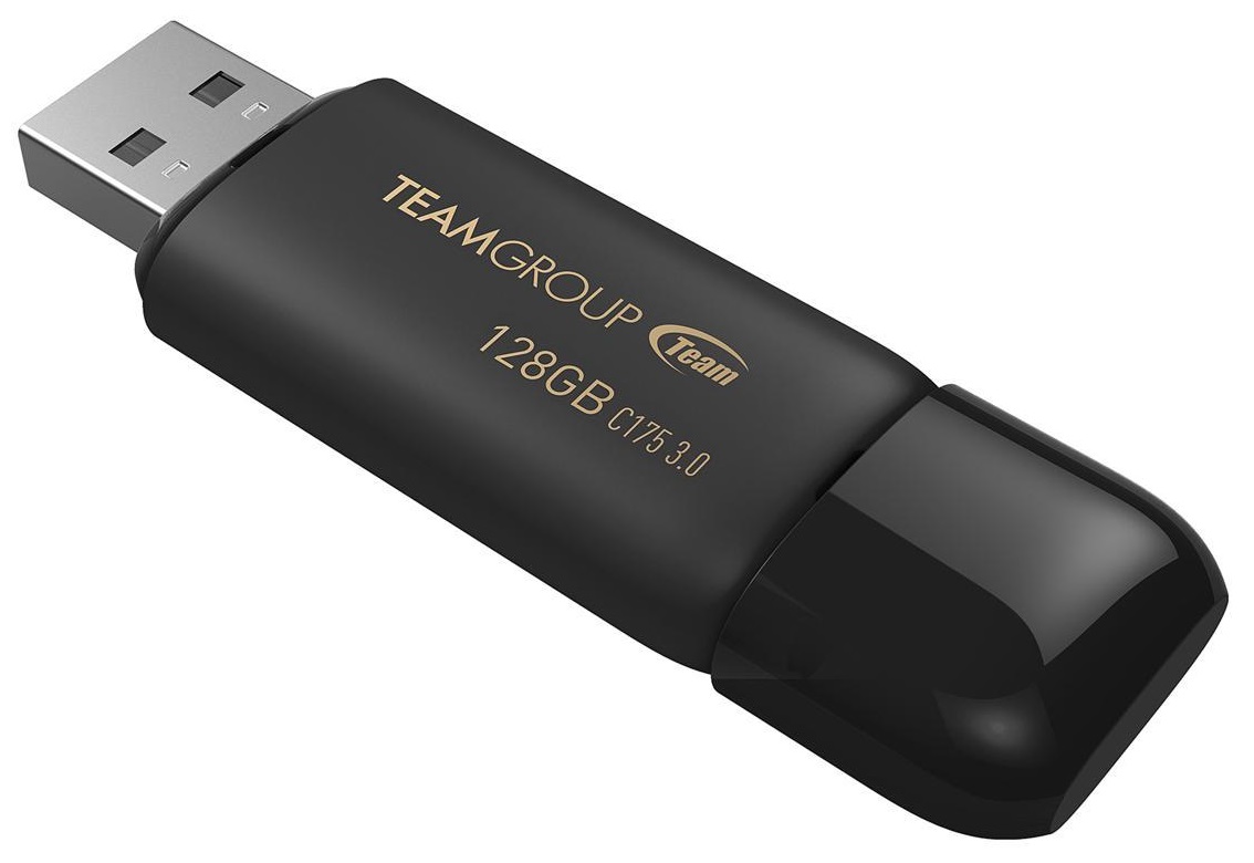 128G USB3 TEAM C175 BLACK-photo 1
