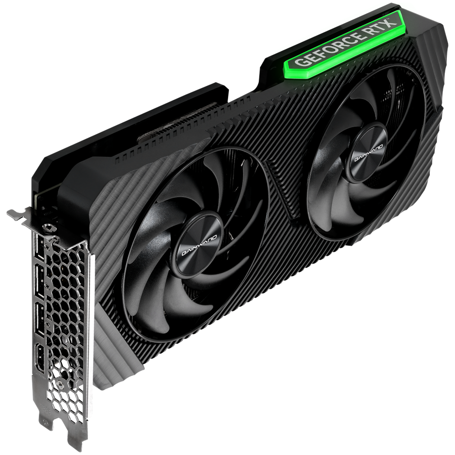 Gainward GeForce RTX4070 Ghost OC, 12GB GDDR6X, 192 Bit, 1x HDMI 2.1, 3x DP 1.4a, 2 Fan, 1x 8-pin power connector, recommended PSU 750W, NED4070S19K9-1047B-photo 2