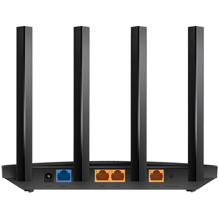 AX1500 Dual-Band Wi-Fi 6 RouterSPEED: 300 Mbps at 2.4 GHz + 1201Mbps at 5 GHzSPEC: 4× Antennas, 1GHz Dual Core CPU, 1× Gigabit WAN Port + 3× Gigabit LAN Ports, 1024-QAM, OFDMAFEATURE: Tether App, WPA3, Access Point Mode, IPv6 Supported, IPTV, Bea-photo 1