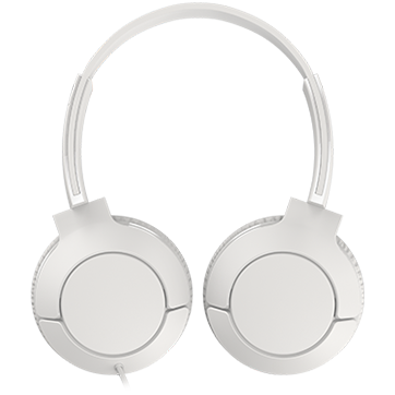 TCL On-Ear Wired Headset, Strong BASS, flat fold, Frequency of response: 10-22K, Sensitivity: 102 dB, Driver Size: 32mm, Impedence: 32 Ohm, Acoustic system: closed, Max power input: 30mW, Connectivity type: 3.5mm jack, Color Ash White-photo 1
