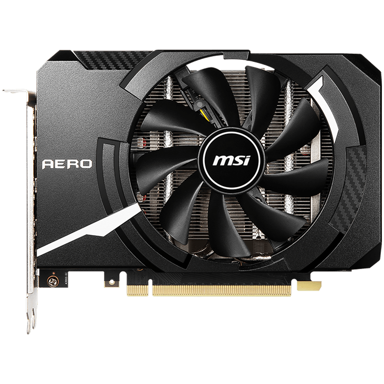 MSI Video Card NVidia GeForce RTX 3050 AERO ITX 8G OC, 8GB GDDR6, 128bit, Effective Memory Clock: 14000MHz, Boost: 1807MHz, 2560 CUDA Cores, PCI-E 4.0 x8, 3x DP, HDMI 2.1, RAY TRACING, 550W Recommended PSU, Backplate, 3Y-photo 1