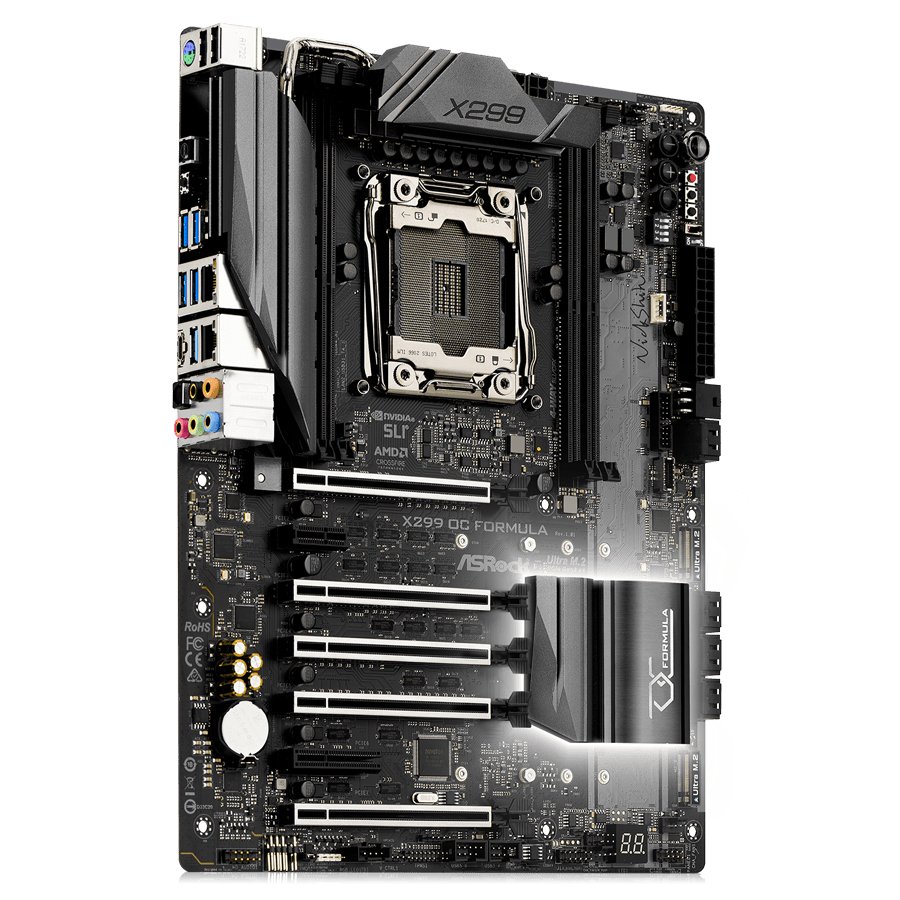 ASROCK Main Board Desktop iX299 (S2066, 4xDDR4, 5xPCIE3.0,1xPCIx1, SATA III,2xM.2,Raid,GLAN,USB3.1) ATX retail-photo 1