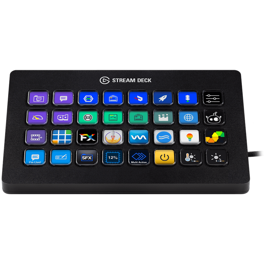 Corsair Elgato Stream Deck XL - Advanced Stream Control with 32 customizable LCD keys, for Windows 10 and macOS 10.13 or later