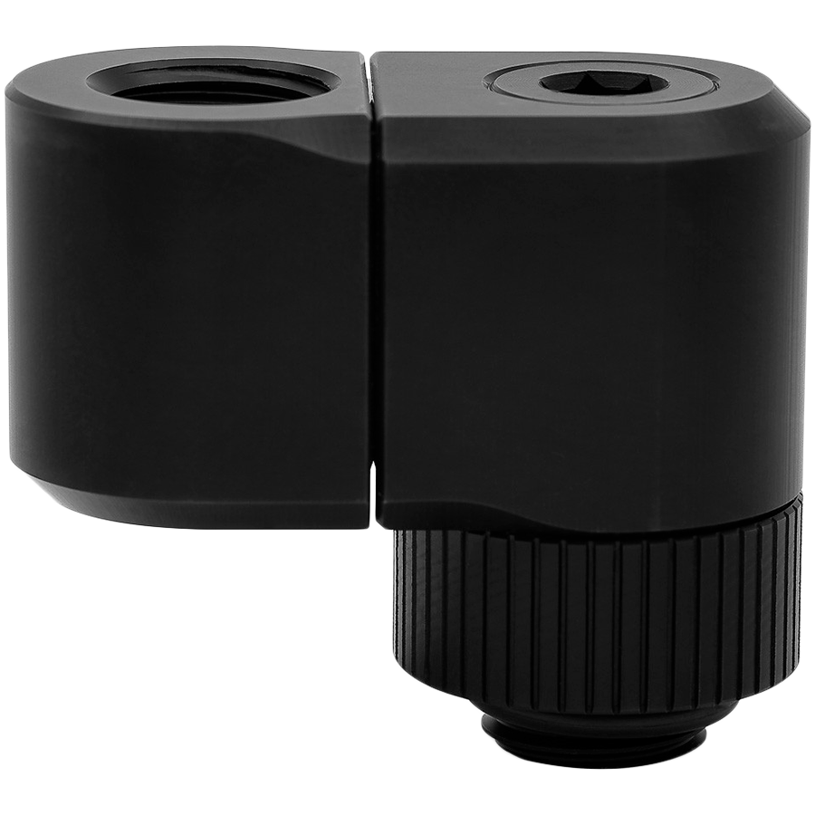 EK-Quantum Torque Double Rotary Offset 21 – Black, adapter fitting