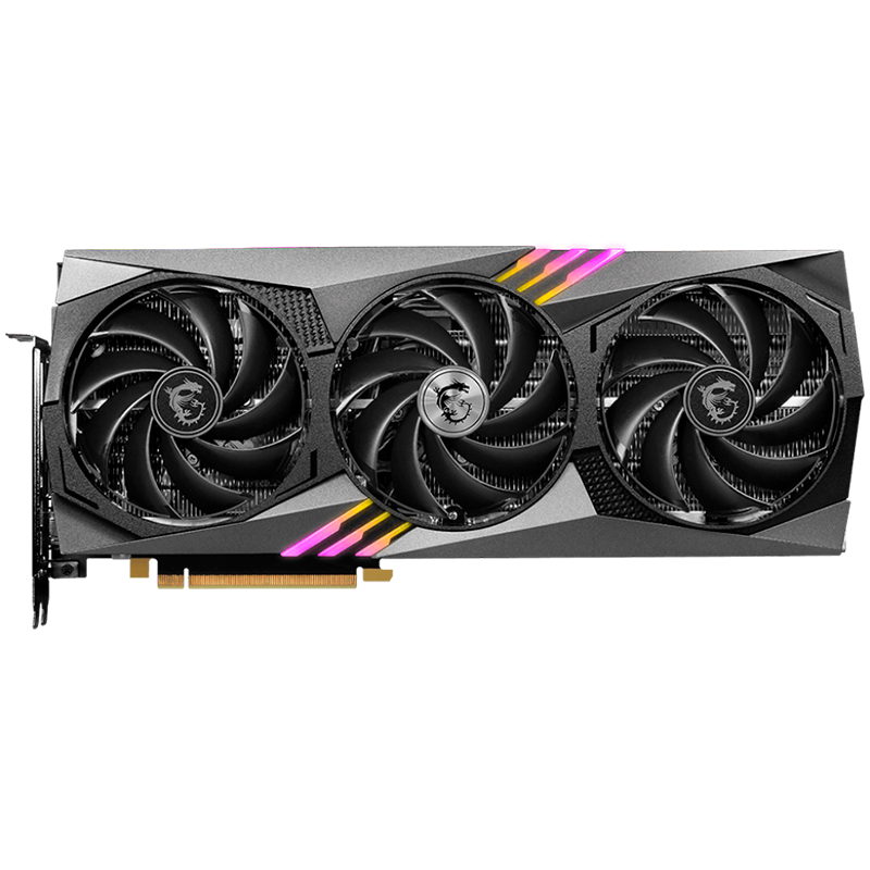 MSI Video Card Nvidia GeForce RTX 4070 GAMING TRIO 12G, 12GB GDDR6X, 192bit, Boost: 2490 MHz, 5888 CUDA Cores, PCIe 4.0, 3x DP 1.4a, HDMI 2.1a, RAY TRACING, Triple Fan, 1x 16pin, 650W Recommended PSU, 3Y-photo 1