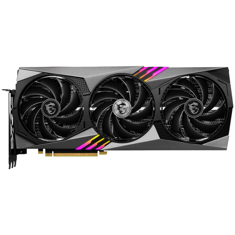 MSI Video Card Nvidia GeForce RTX 4070 Ti GAMING TRIO 12G, 12GB GDDR6X, 192bit, Effective Memory Clock: 21000MHz, Boost: 2610 MHz, 7680 CUDA Cores, PCIe 4.0, 3x DP 1.4a, HDMI 2.1a, RAY TRACING, Triple Fan, 700W Recommended PSU, 3Y-photo 1