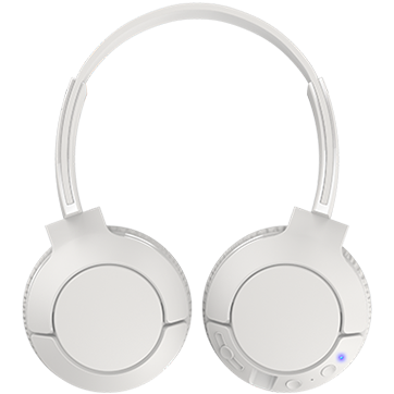 TCL On-Ear Bluetooth Headset, Strong BASS, flat fold, Frequency: 10-22K, Sensitivity: 102 dB, Driver Size: 32mm, Impedence: 32 Ohm, Acoustic system: closed, Max power input: 30mW, Connectivity type: Bluetooth only (BT 4.2), Color Ash White-photo 1