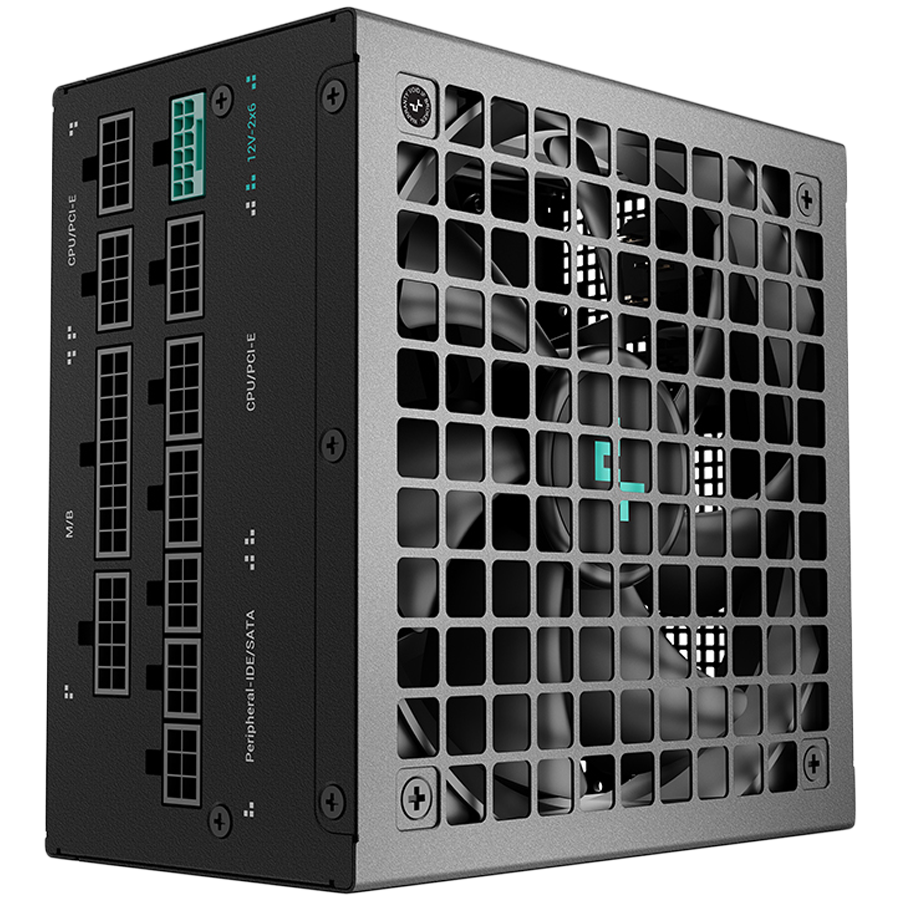 DeepCool Gamer Storm, PN1000-M, 1000W, 80 Plus GOLD, ATX12V V3.1, Japanese Capacitors, Fully Modular, Black Sleeved Cables, Hydro Bearing 120mm Fan, OPP/OVP/SCP/OTP/OCP/UVP/SIP/NLO, R-PNA00M-FC0B-JGEU, 10Y-photo 2