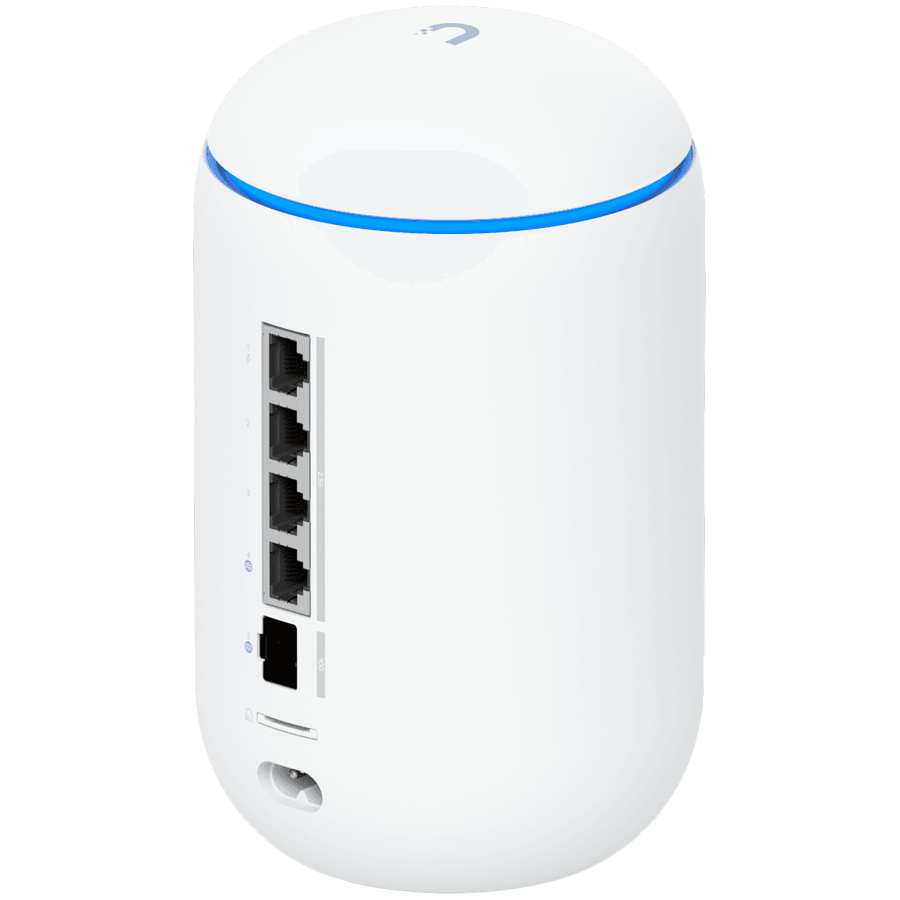 Ubiquiti UniFi UDR7 Dream Router 7 Desktop 10G Cloud Gateway with integrated WiFi 7, PoE switch, microSD storage, and full UniFi application support, 10G SFP+ and (1) 2.5 GbE RJ45 WAN port, 64 GB microSD-photo 3