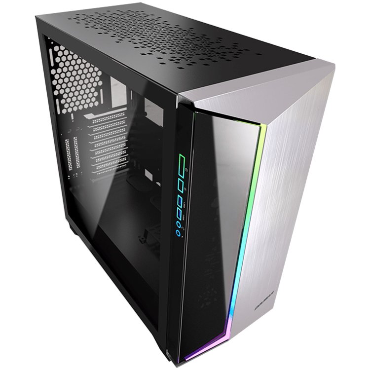 Chassis COUGAR Dark Blader-G, Full Tower, Mini ITX/Micro ATX/ATX/CEB/**E-ATX, USB 3.0x2/Mic x1/Audio x1/RGB Control Button x1, Rear: 120mm x1 (pre-installed),Addressable RGB LEDs, Dimensions (WxHxD):232 x 523 x 518 (mm)-photo 3