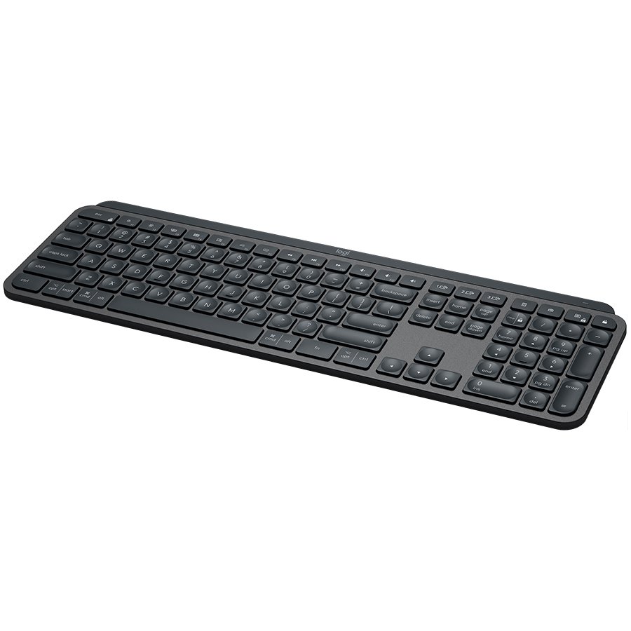 LOGITECH MX Keys for Mac Advanced Wireless Illuminated Keyboard - SPACE GREY - US INT'L - 2.4GHZ/BT - EMEA-photo 1