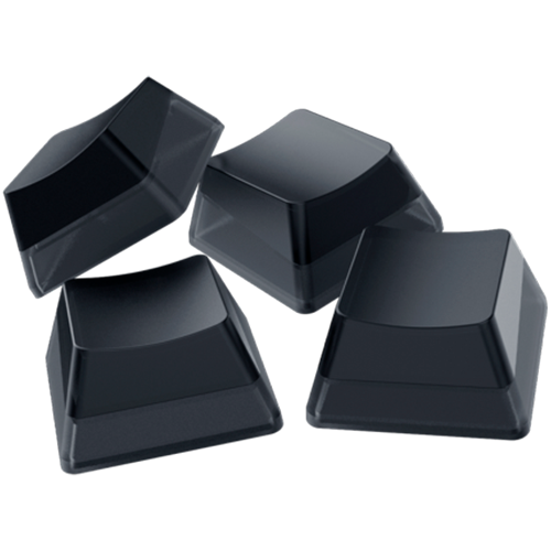 Razer Phantom Keycap Upgrade Set - Black, ABS Material, Keycap Count: 128, Translucent sides, Bottom-lasered legends, Standard bottom row US and UK layout supported, Fits most cross-shaped axis switches