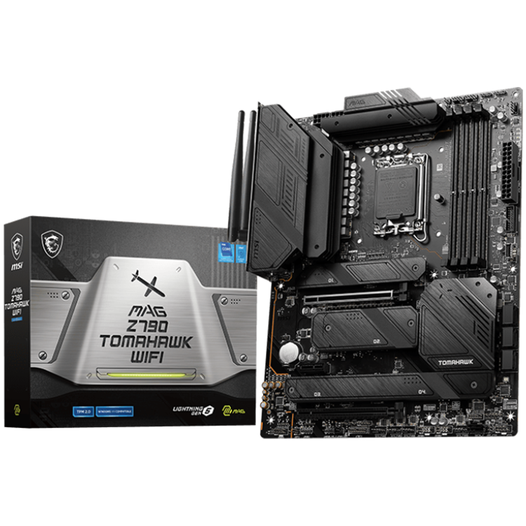 MSI MAG Z790 TOMAHAWK WIFI, ATX, Socket LGA 1700, Dual Channel DDR5 7200+(OC)MHz - MAG_Z790_TOMAHAWK_WIFI