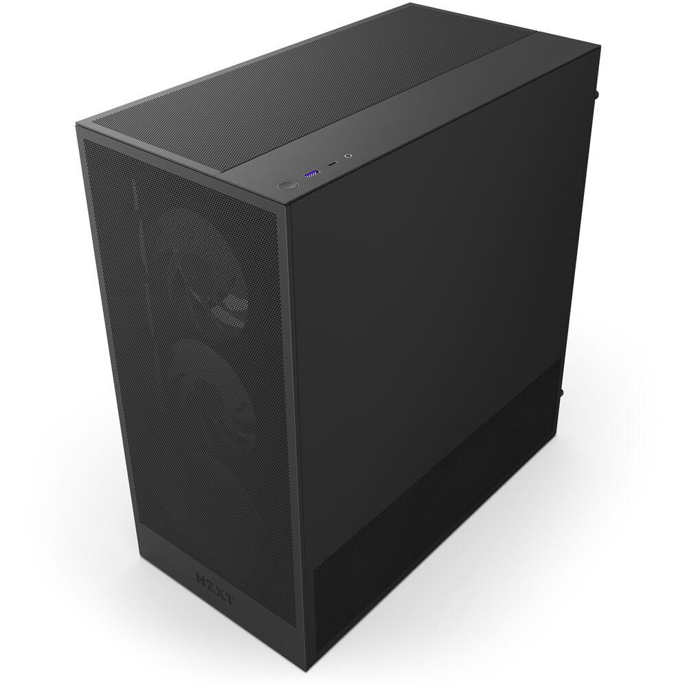 Кутия NZXT H5 Flow RGB 2024 Black, Mid-Tower - NZXT-CASE-H52FB-R1-photo 3