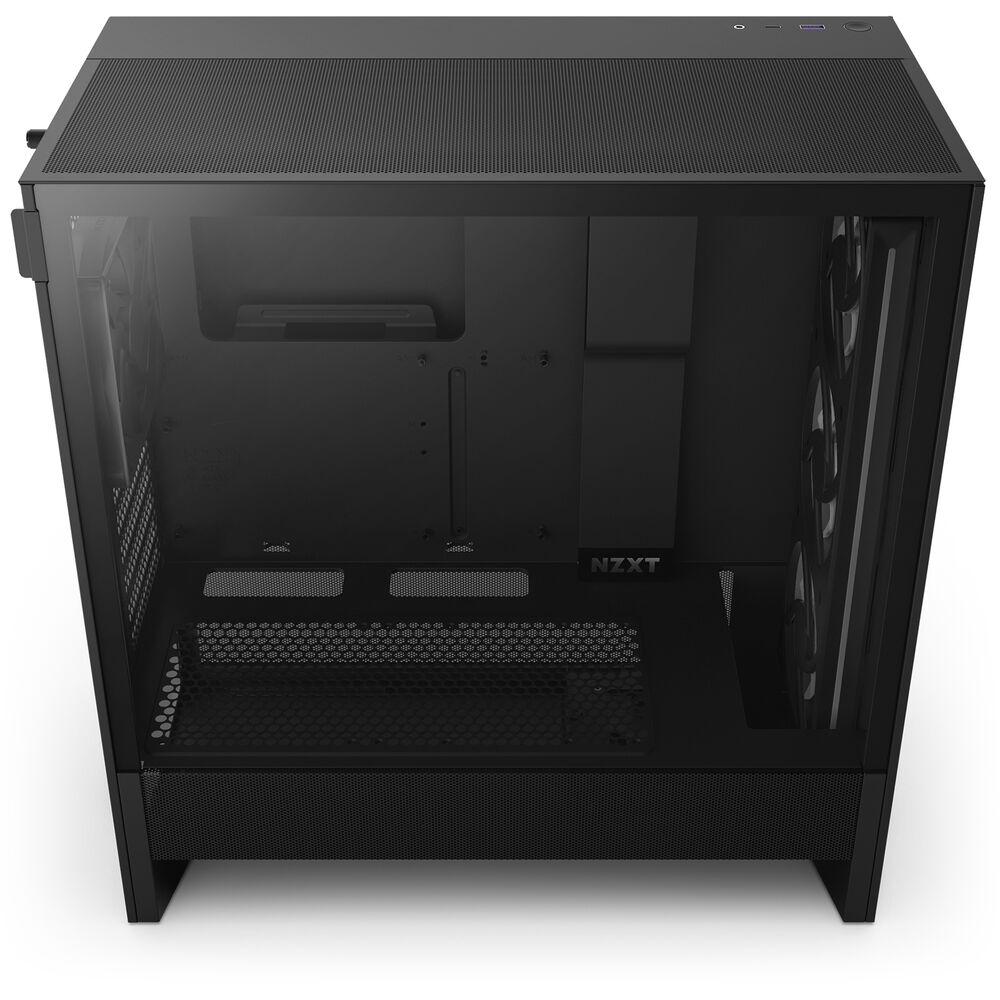 Кутия NZXT H5 Flow RGB 2024 Black, Mid-Tower - NZXT-CASE-H52FB-R1-photo 4