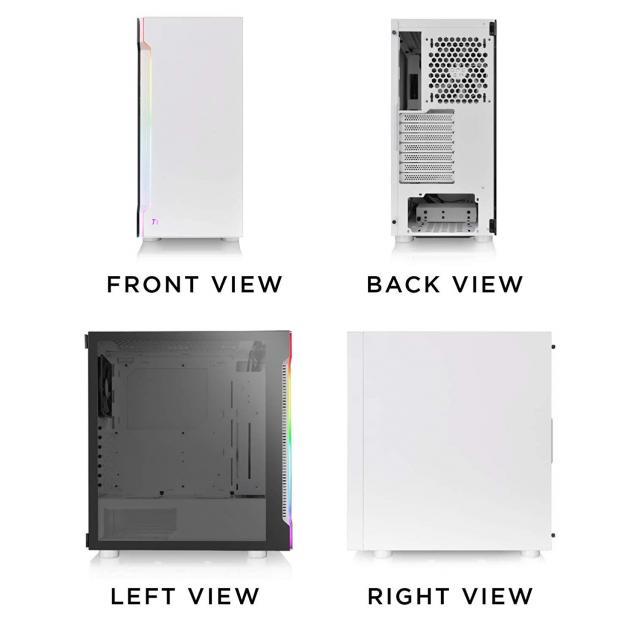 Thermaltake H200 TG Snow - CA-1M3-00M6WN-00-photo 3