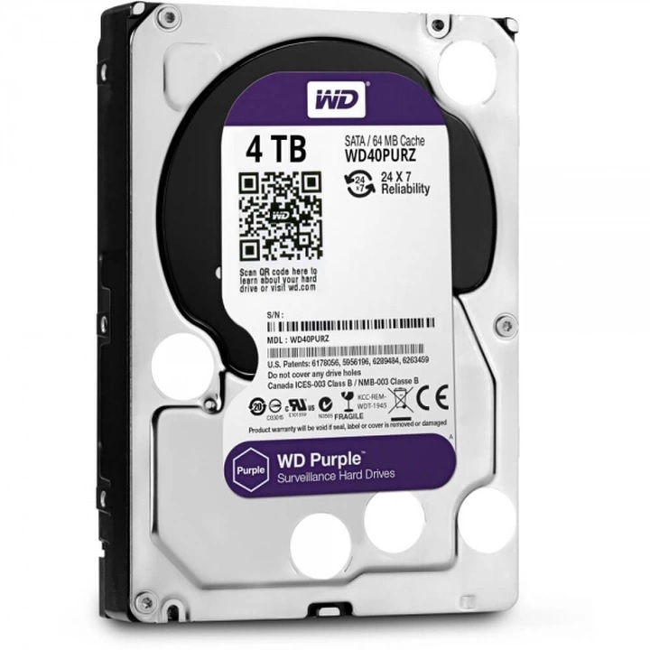 Твърд диск WD Purple 3.5" 4TB SATA3 WD43PURZ-photo 1