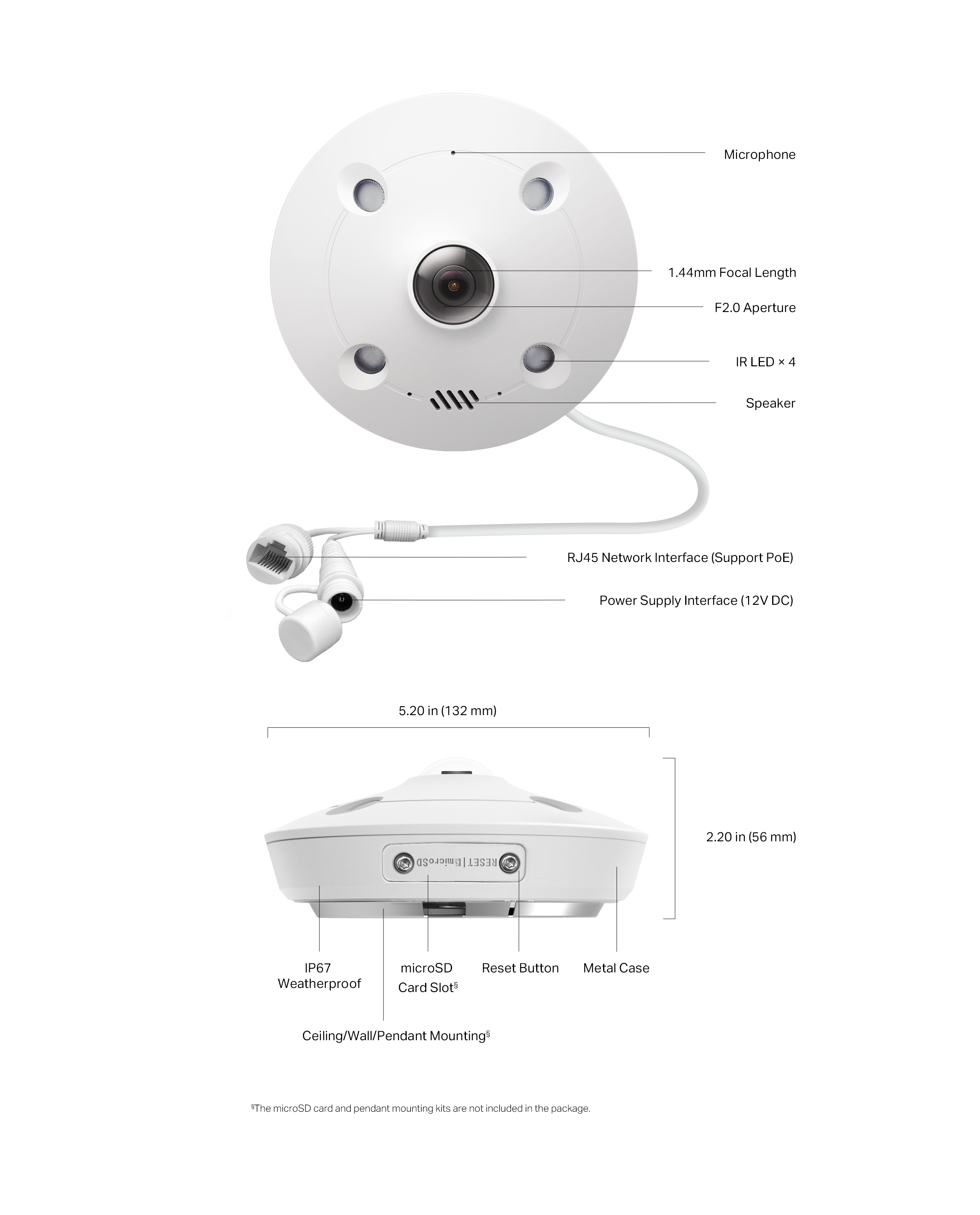 5MP IR мрежова камера TP-Link VIGI InSight S655I Fisheye-photo 5