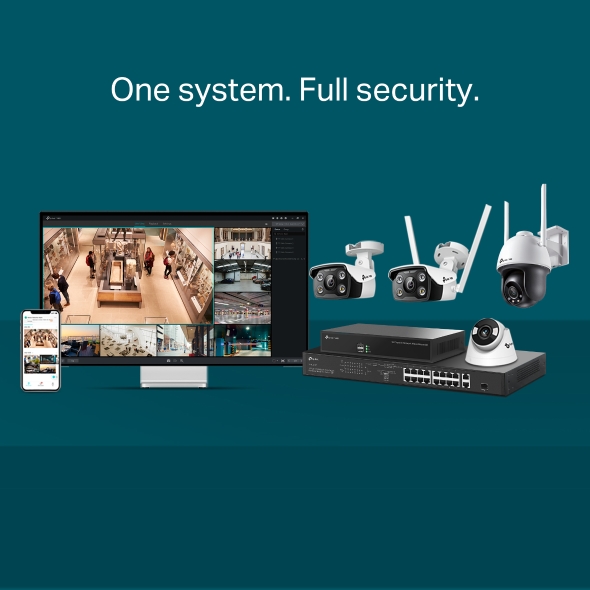 4MP външна пълноцветна Wi-Fi Bullet мрежова камера TP-Link VIGI C340-W-photo 1