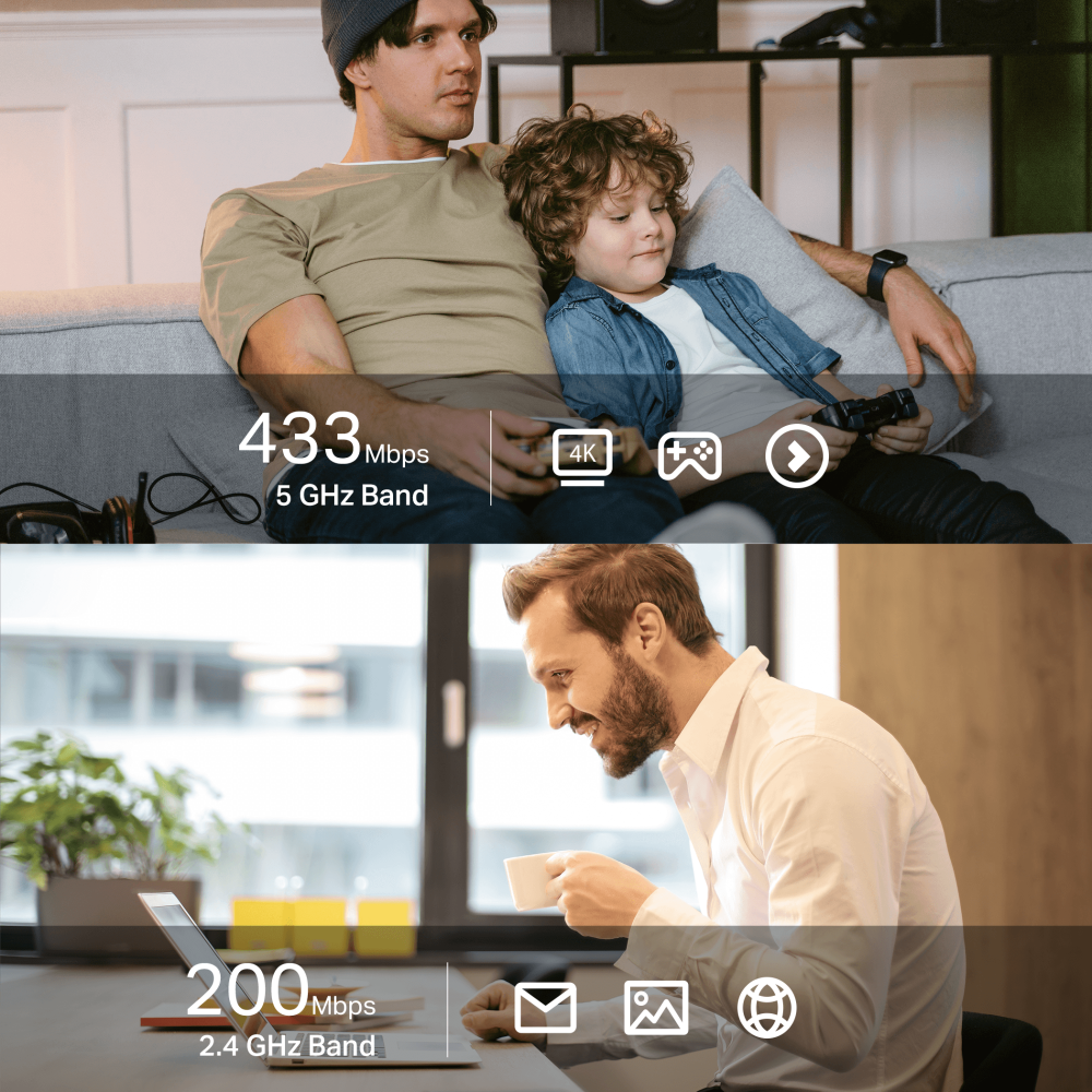Безжичен USB nano адаптер TP-Link Archer T600UB Nano AC600-photo 2