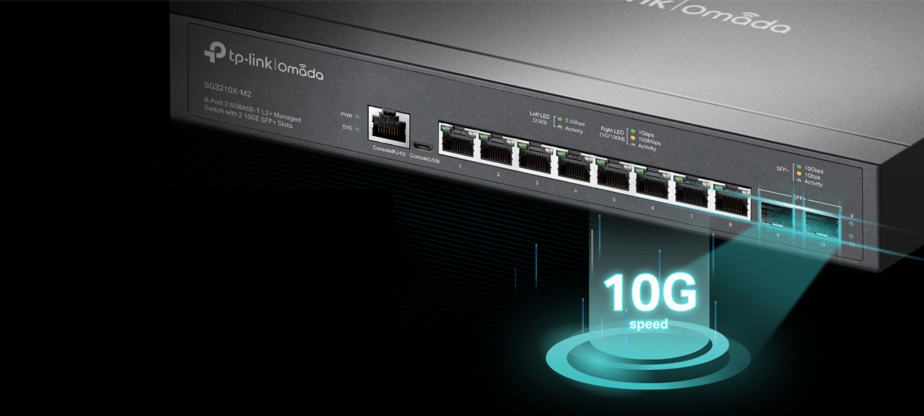 8-портов 2.5 Gbps L2+ управляем комутатор TP-Link Omada SG3210X-M2-photo 4