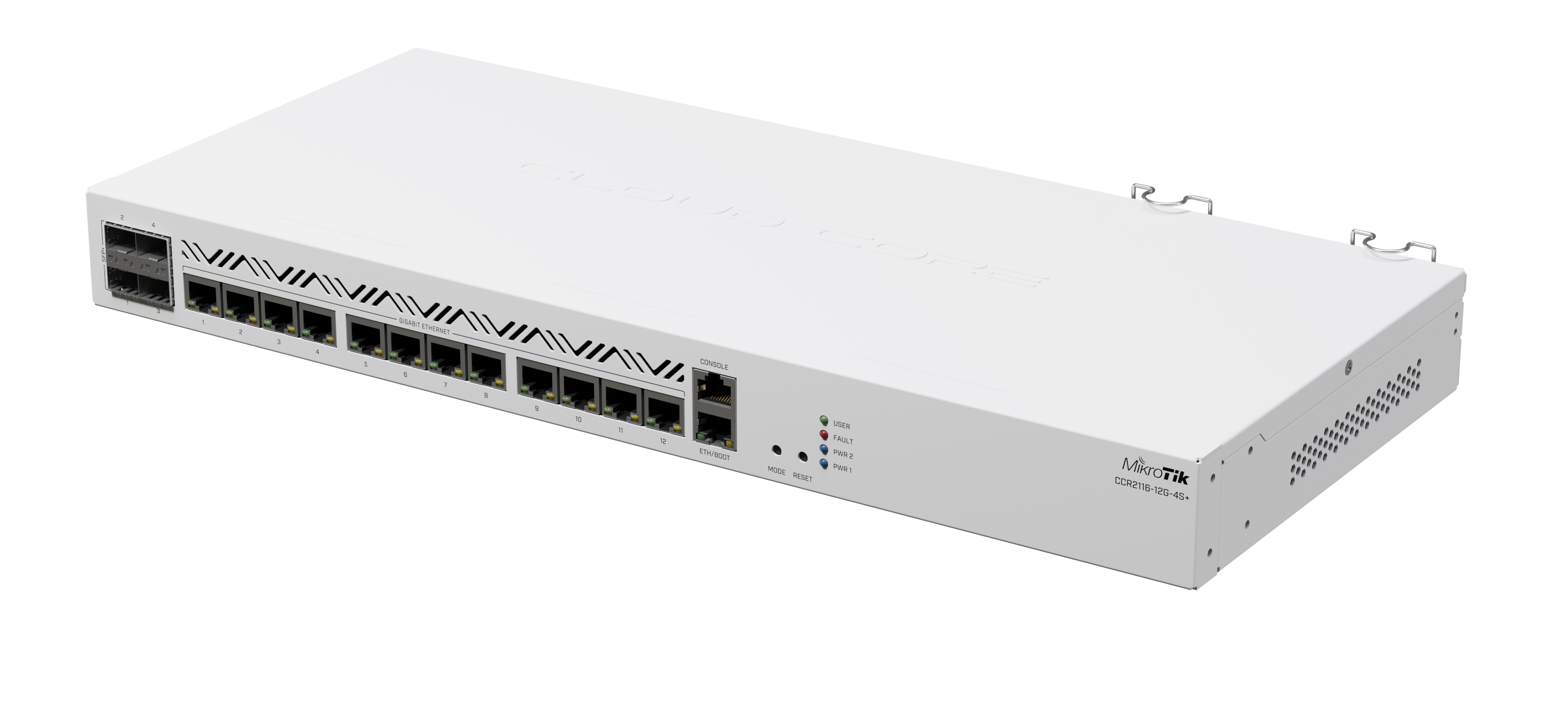 12-портов комутатор MikroTik CCR2116-12G-4S+ с 4 SFP+ порта-photo 4