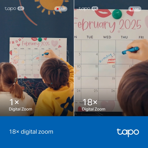 Wi-Fi Pan/Tilt камера за наблюдение с AI TP-Link Tapo C260-photo 5