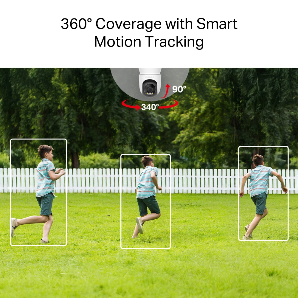 Външна охранителна Wi-Fi камера Pan/Tilt Mercusys MC510-photo 3
