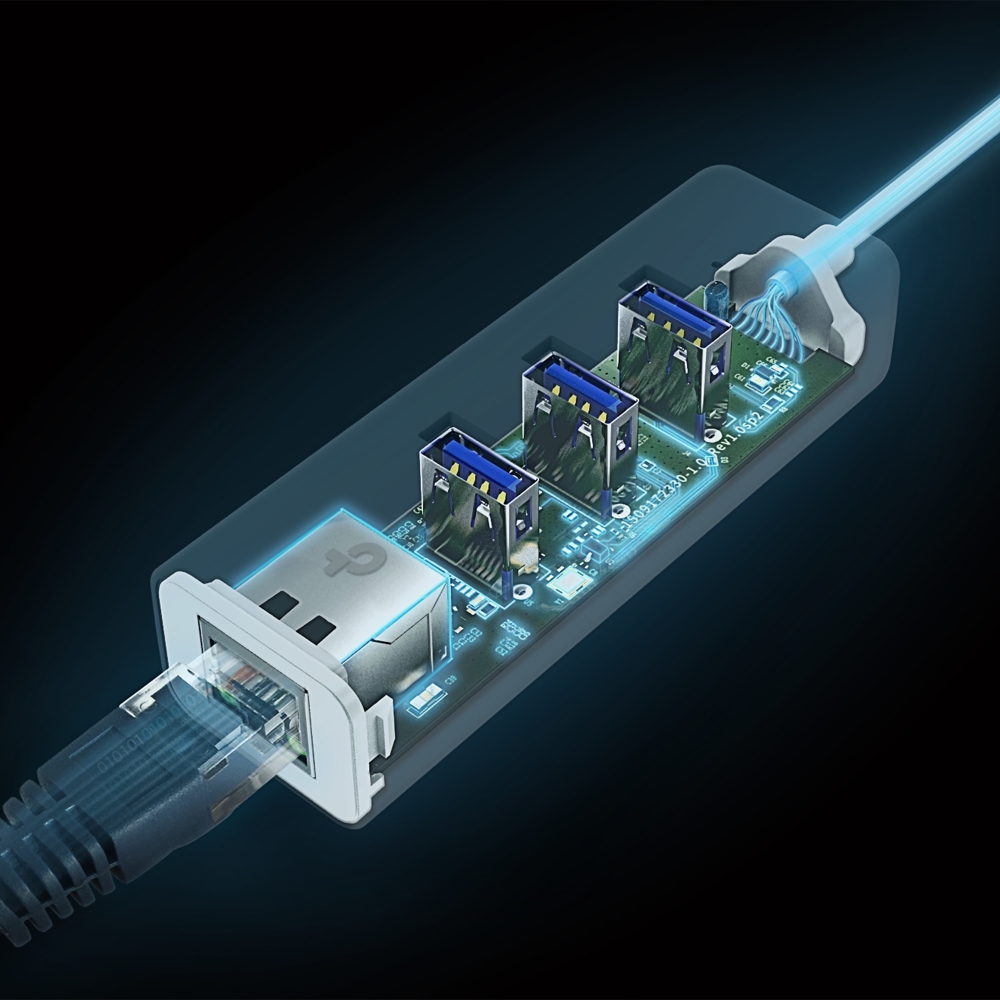 USB Type-C 3-портов хъб и гигабитов Ethernet адаптер TP-Link UE330C-photo 4