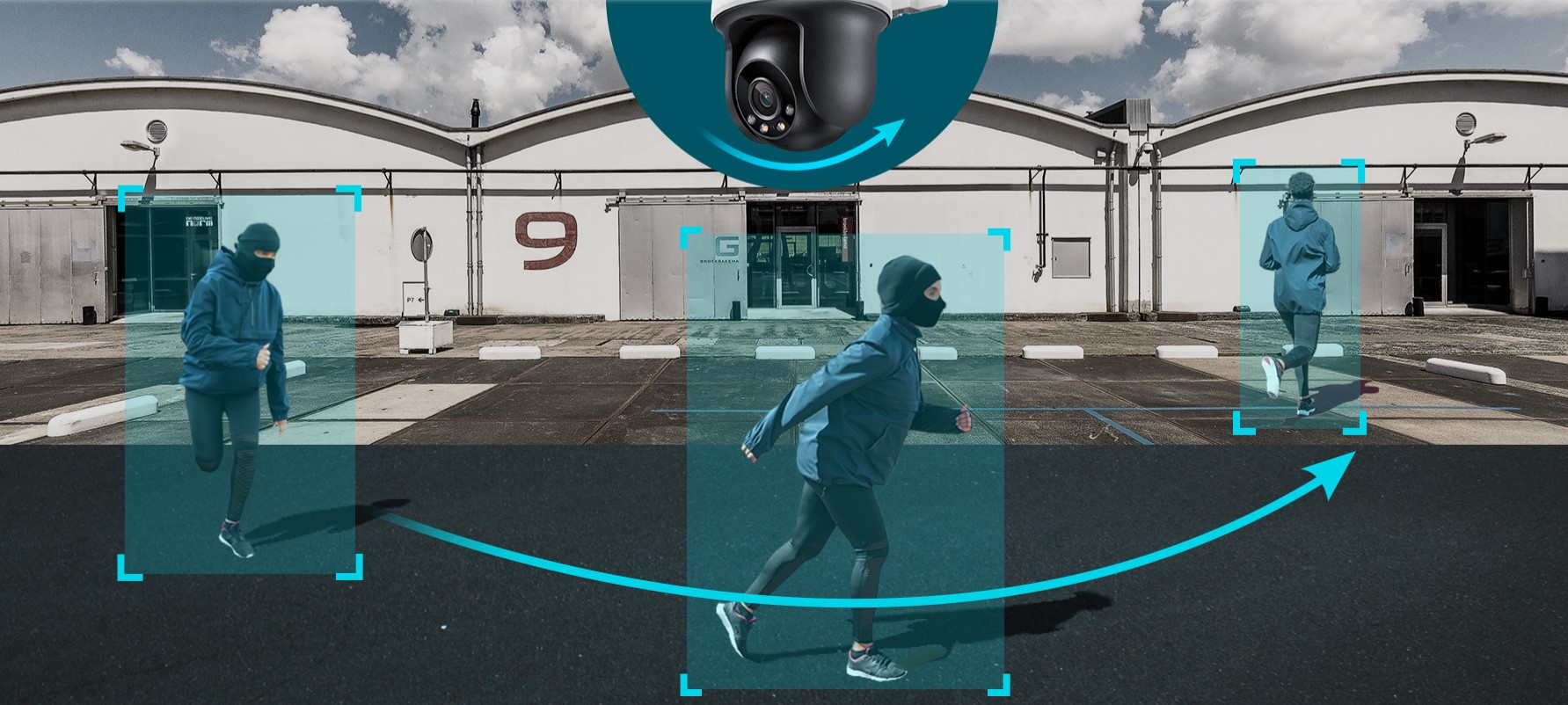 4MP външна пълноцветна панорамна и наклонена мрежова камера TP-Link VIGI C540-4G-photo 6