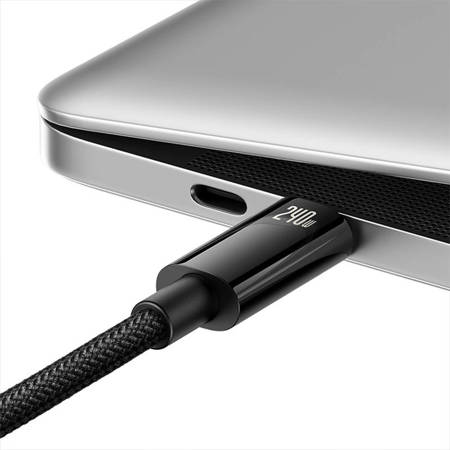Кабел Baseus Tungsten Gold 240W USB-C към USB-C 3м CAWJ040201 - черен-photo 3