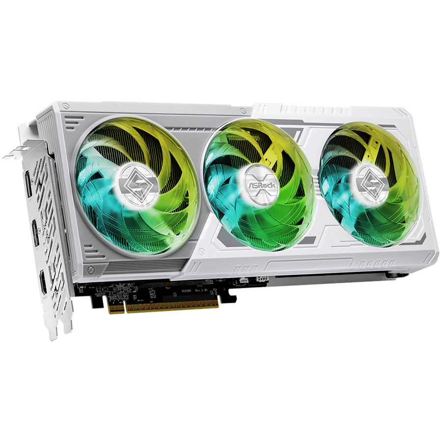 ASROCK Video Card AMD Radeon RX 9060 XT Steel Legend OC 16GB GDDR6 128-bit HDMI 2x DP-photo 2