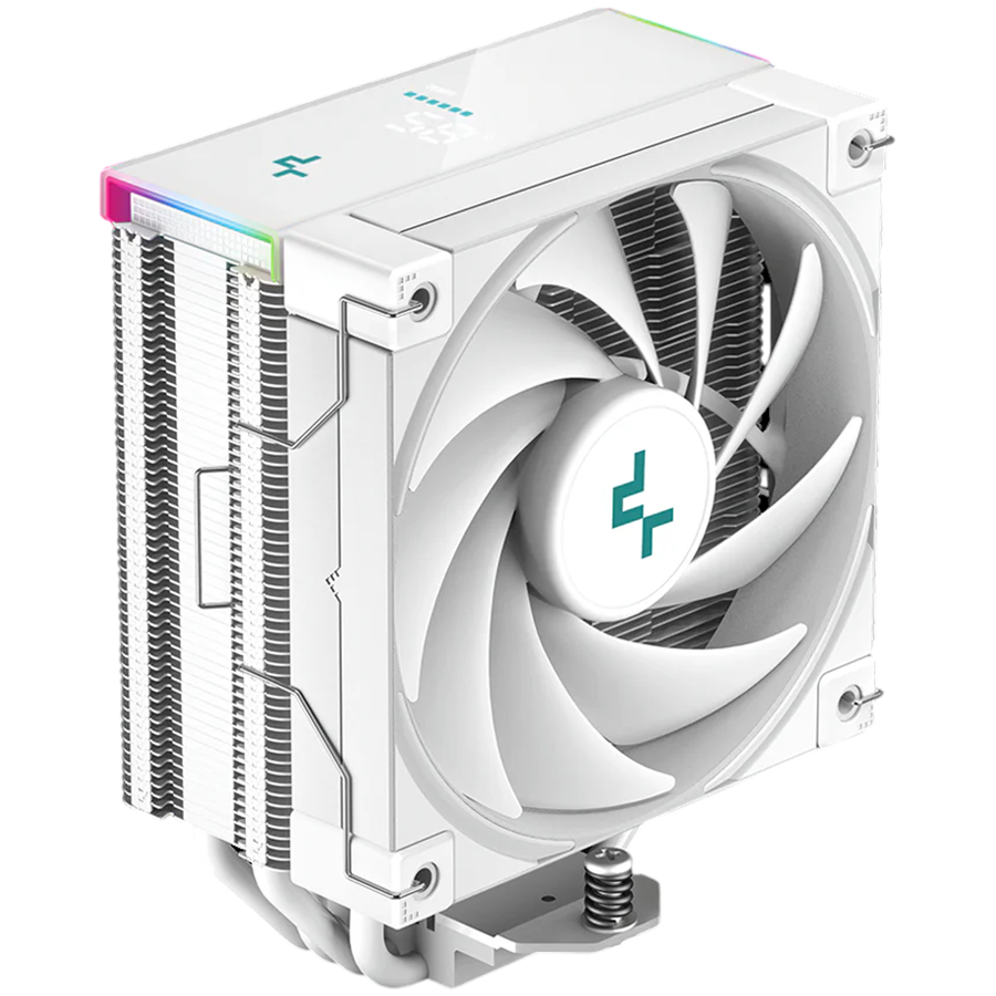 DeepCool AK400 DIGITAL SE WH, CPU Air Cooler, 1x120mm FK120 PWM Fan, Digital Display, ARGB, 4 Heatpipes, White, LGA1851/1700/1200/115x, AMD AM5/AM4, 126x97x157 mm(LxWxH), R-AK400-WHADMN-GJD, 3Y