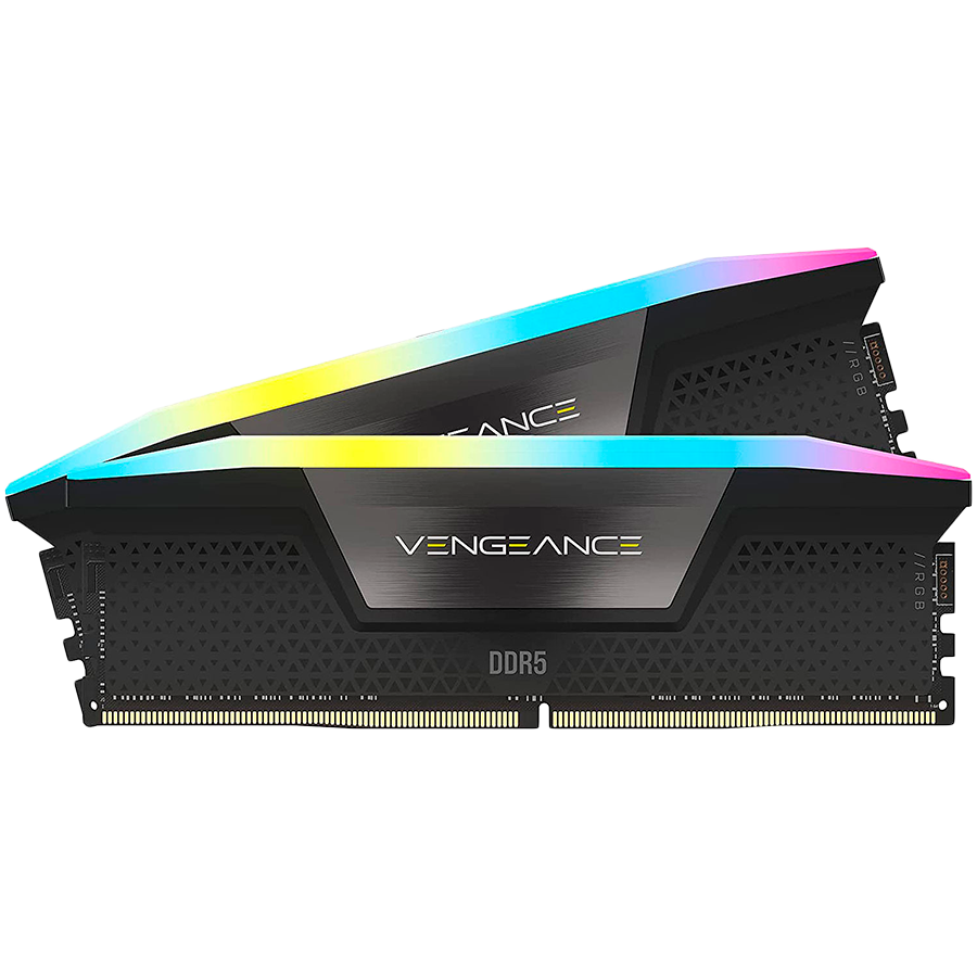 CORSAIR VENGEANCE RGB DDR5 64GB (2 x 32GB) DDR5 6000 CL40-50-50-96 1.35V Intel XMP & AMD EXPO - GREY