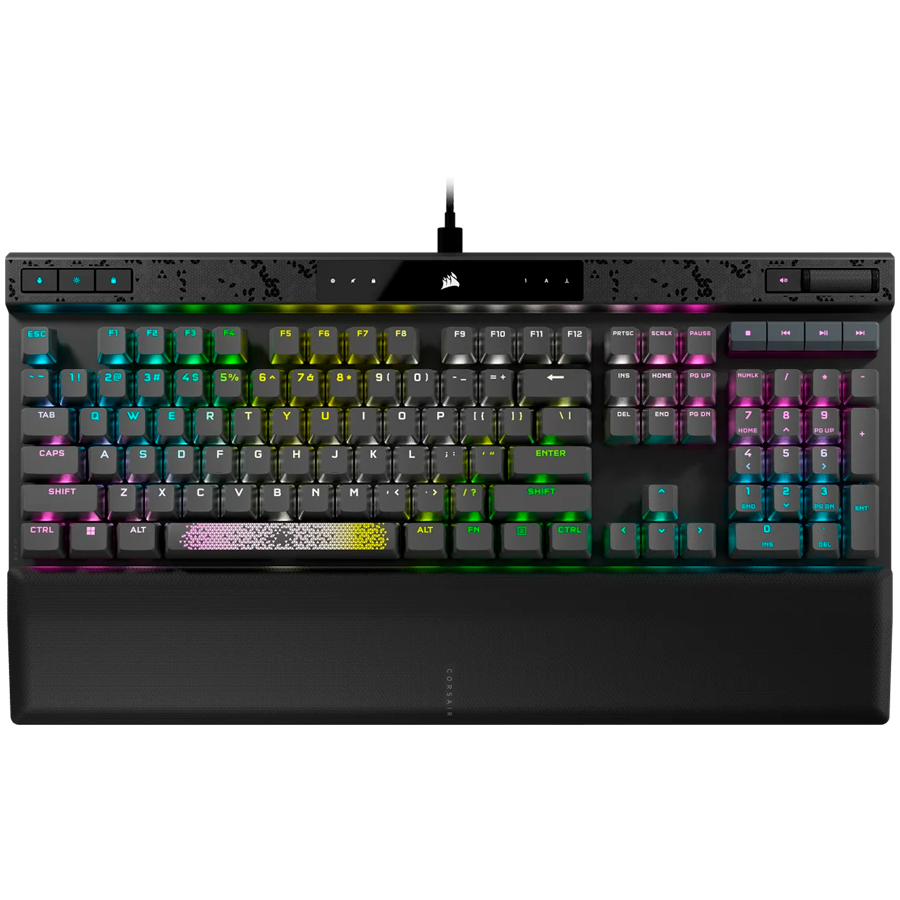 CORSAIR K70 MAX RGB Magnetic-Mechanical Backlit RGB LED MGX Black PBT Keycaps