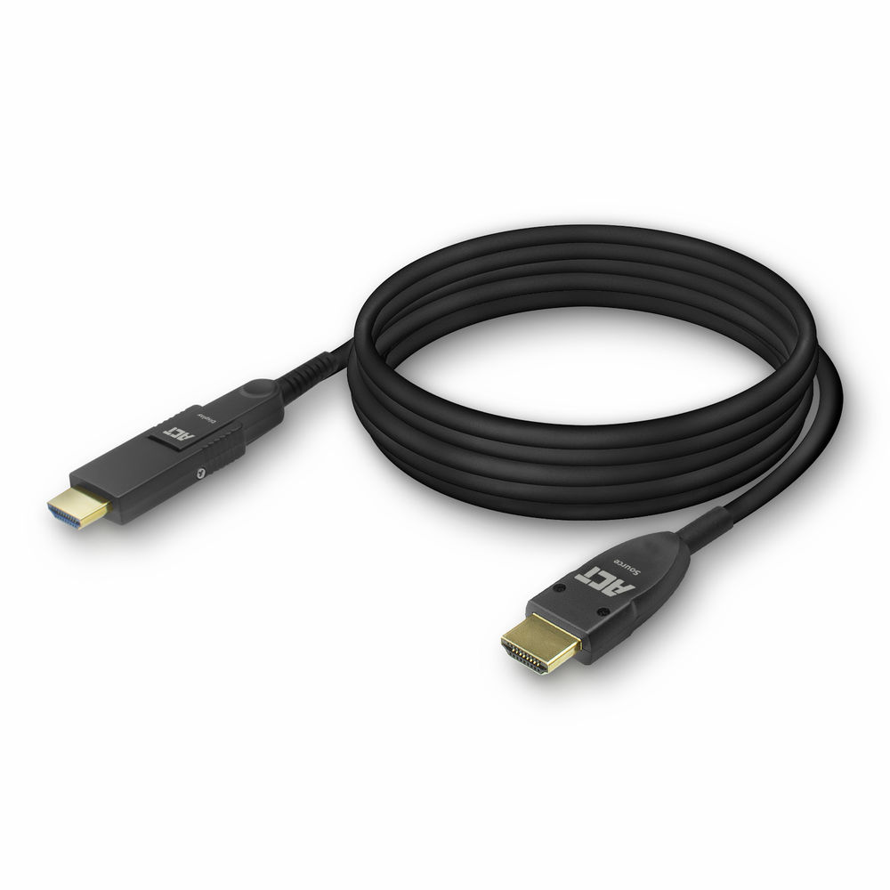 ACT HDMI High Speed 4K активен оптичен кабел (AOC) с отделяем конектор, версия 2.0, HDMI-A – HDMI-A,10.0M