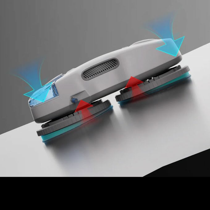 Робот за миене на прозорци Xiaomi Hutt C7, 90W, Smart робот, 80 мл. резервоар за вода, 5500Pa налягане, 70 оборота в минута, бял-photo 1