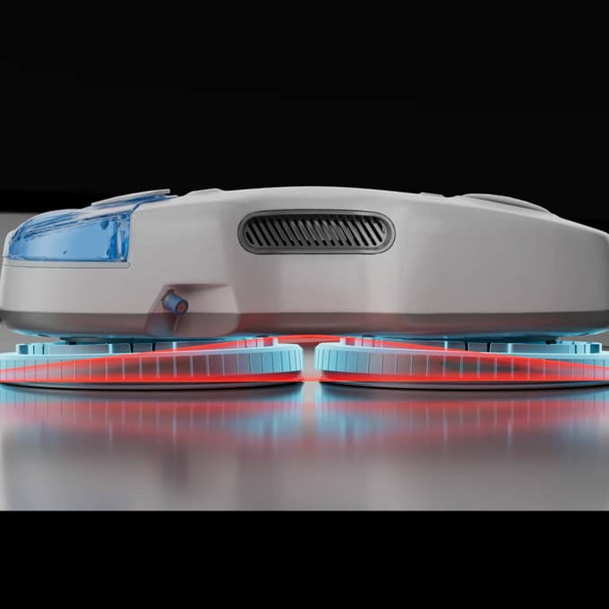 Робот за миене на прозорци Xiaomi Hutt C7, 90W, Smart робот, 80 мл. резервоар за вода, 5500Pa налягане, 70 оборота в минута, бял-photo 2