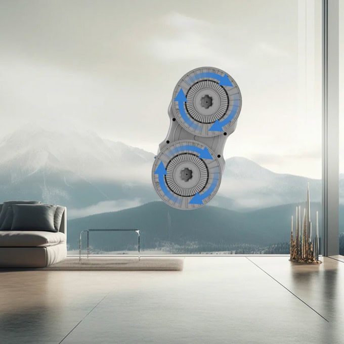 Робот за миене на прозорци Xiaomi Hutt C7, 90W, Smart робот, 80 мл. резервоар за вода, 5500Pa налягане, 70 оборота в минута, бял-photo 3