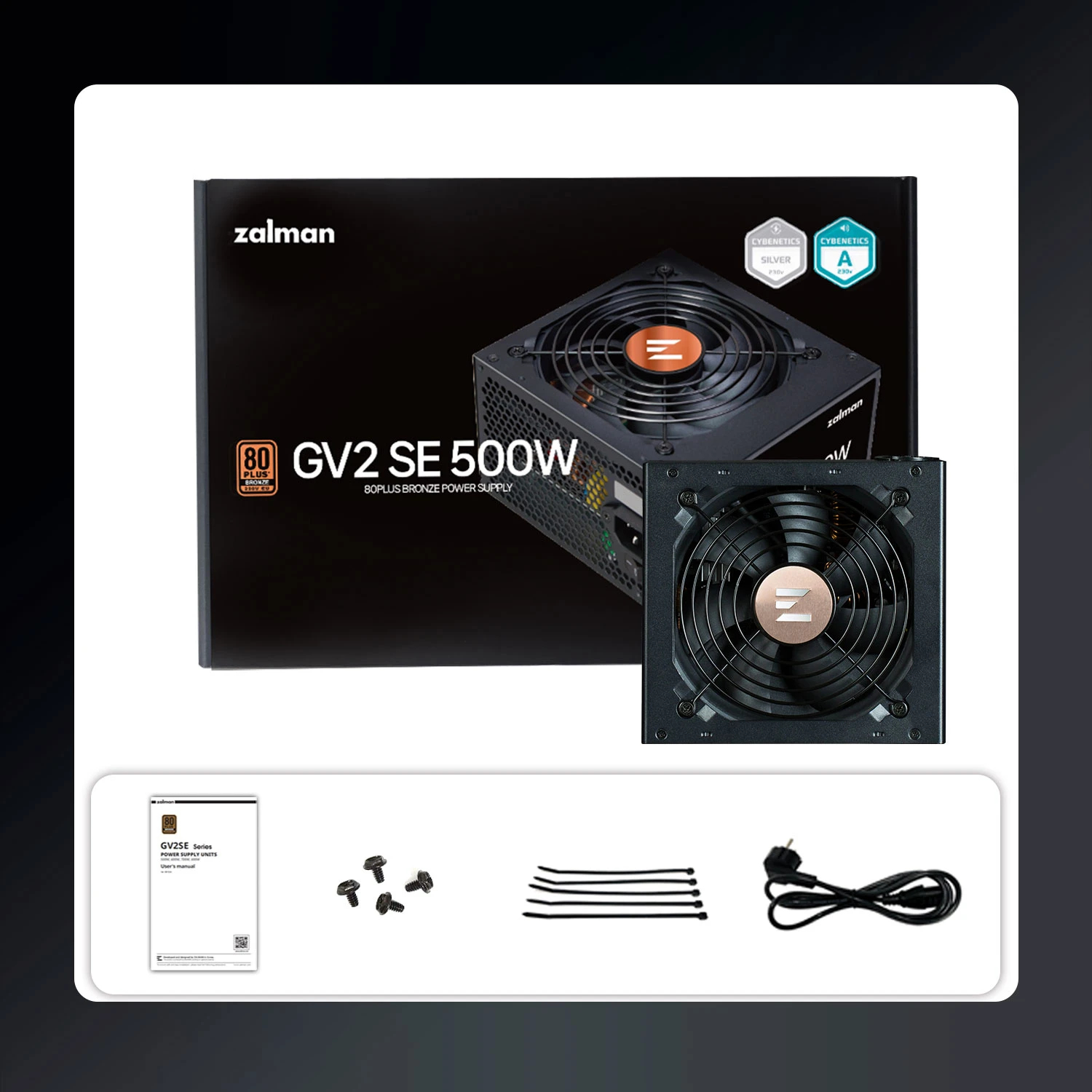 Zalman Zalman захранване PSU 500W Bronze ZM500-GV2 SE - ZM500-GV2-SE-photo 4