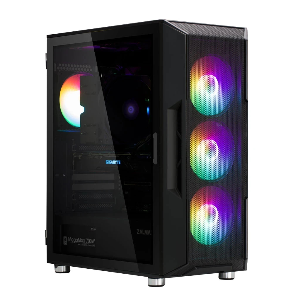 Zalman Zalman кутия Case ATX I3 NEO Black RGB, Mesh - ZM-I3-NEO-BK