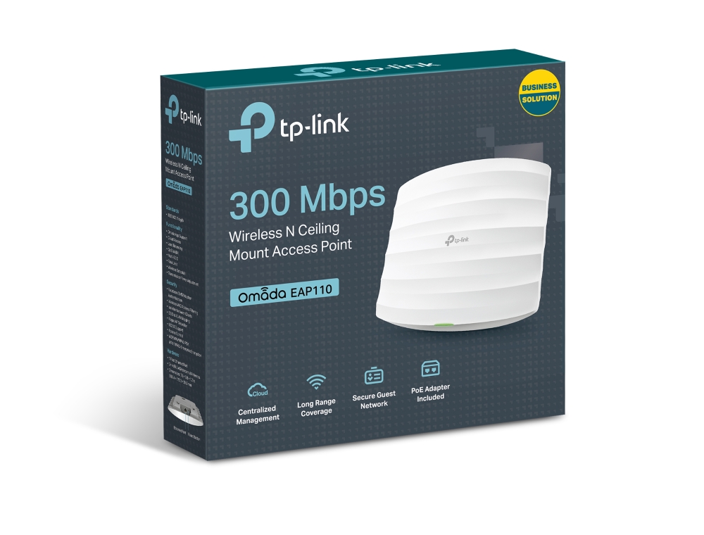 Безжична точка за достъп TP-Link EAP110 N300 Gigabit (v)-photo 3