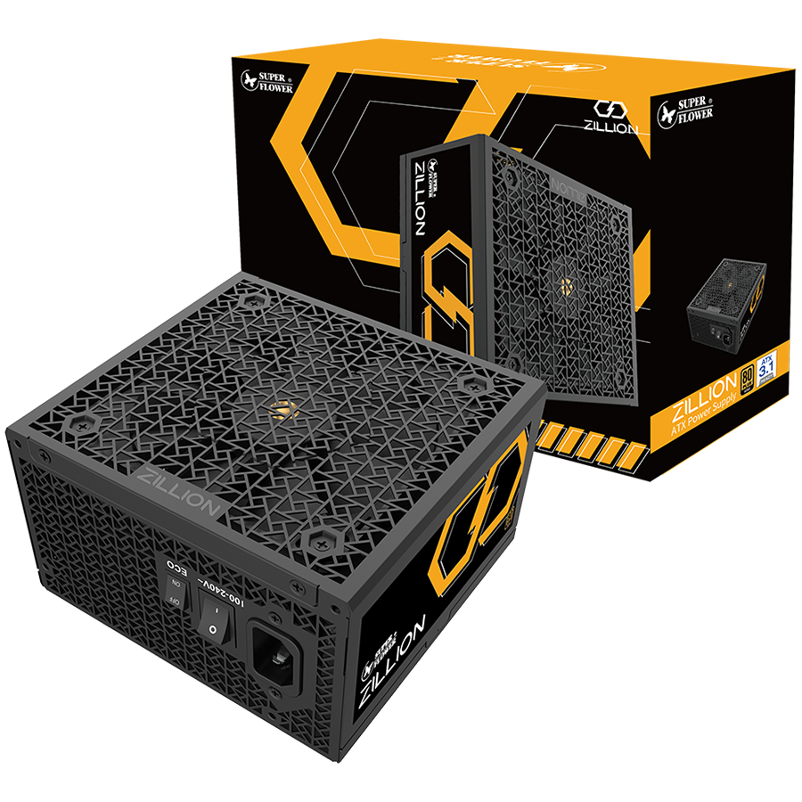 Захранване Super Flower Zillion FG Gold 1250W ATX 3.1, 80 Plus Gold, Fully Modular - SF-1250Z12FG
