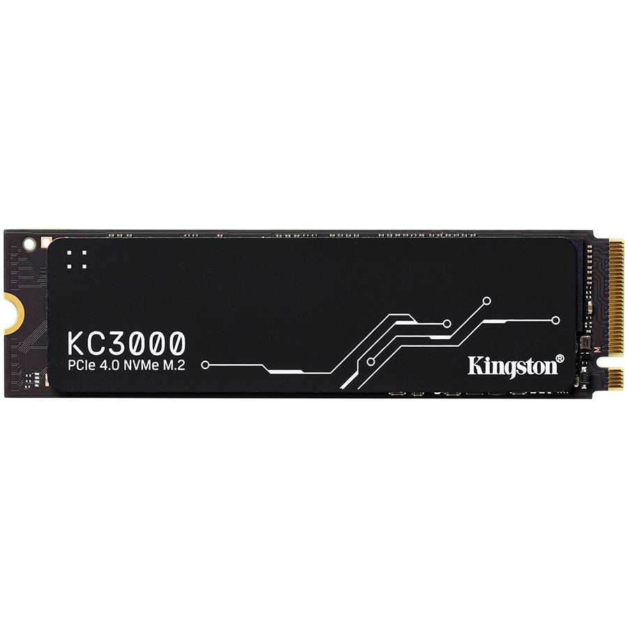 Kingston KC3000 512GB SSD, M.2 2280, PCIe 4.0 NVMe, Read/Write 7000/3900MB/s, Random Read/Write: 450K/900K IOPS - (1005) - SKC3000S/512G